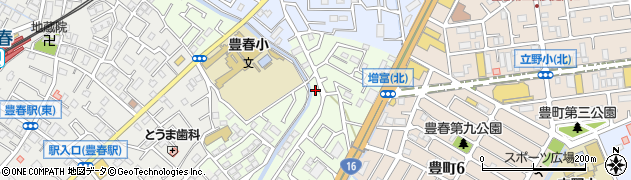 埼玉県春日部市増富645周辺の地図