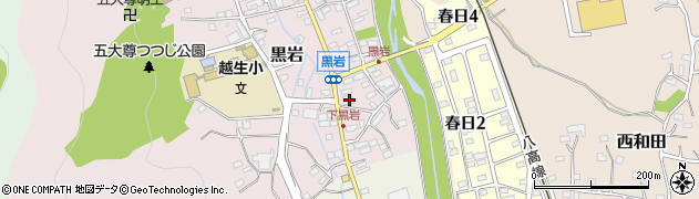 朝日新聞越生販売所周辺の地図
