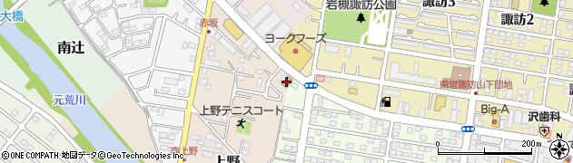 岩槻上野郵便局周辺の地図