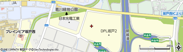 埼玉県坂戸市西インター2丁目周辺の地図