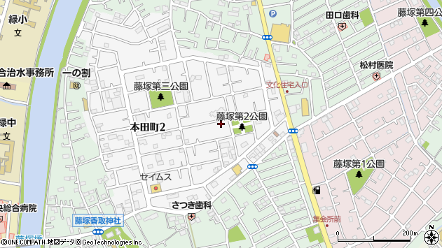 〒344-0016 埼玉県春日部市本田町の地図