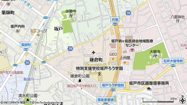 〒350-0221 埼玉県坂戸市鎌倉町の地図