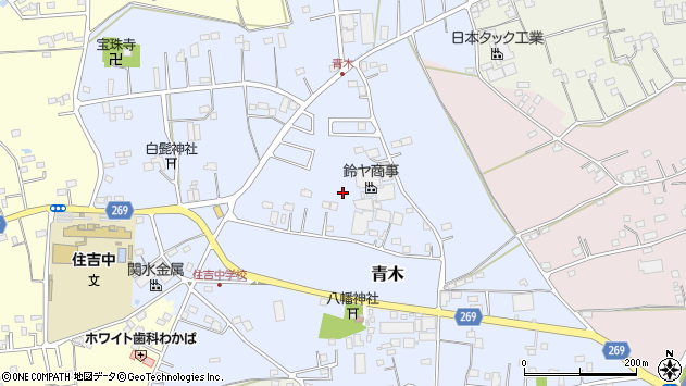〒350-0207 埼玉県坂戸市青木の地図