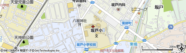 坂戸市立坂戸小学校周辺の地図