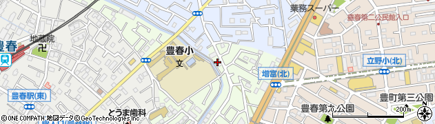 埼玉県春日部市増富646-1周辺の地図