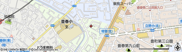 埼玉県春日部市増富731-17周辺の地図