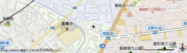 埼玉県春日部市増富743周辺の地図