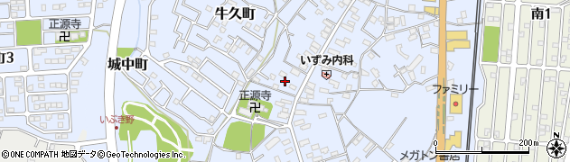 茨城県牛久市牛久町123周辺の地図