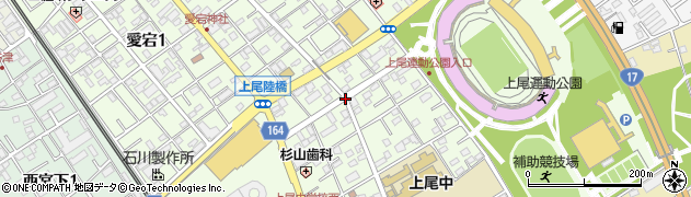 埼玉県上尾市愛宕周辺の地図