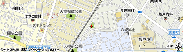 萩原公園周辺の地図