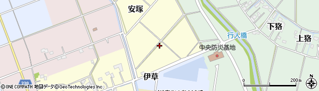 埼玉県川島町（比企郡）安塚周辺の地図
