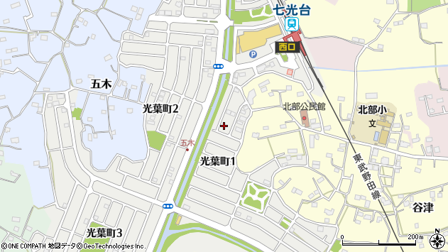〒278-0057 千葉県野田市光葉町の地図