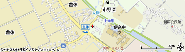 茨城県つくばみらい市市野深561周辺の地図