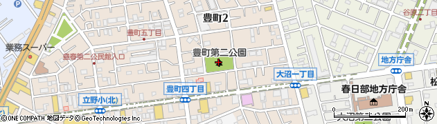 豊町第2公園周辺の地図