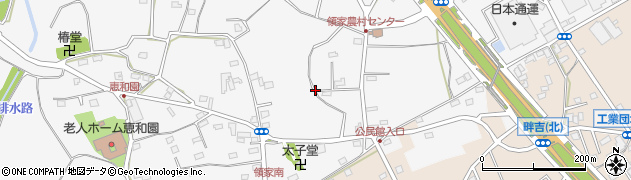 埼玉県上尾市領家周辺の地図