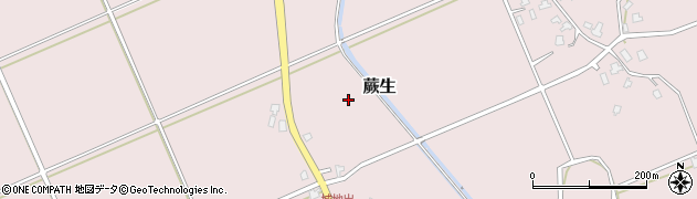 福井県大野市蕨生周辺の地図