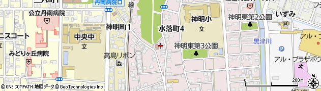 福井県鯖江市水落町4丁目周辺の地図