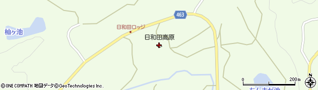 日和田高原ロッジ・キャンプ場周辺の地図