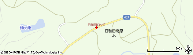 日和田ロッジ周辺の地図