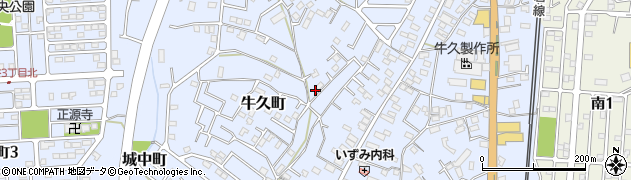 茨城県牛久市牛久町3109周辺の地図