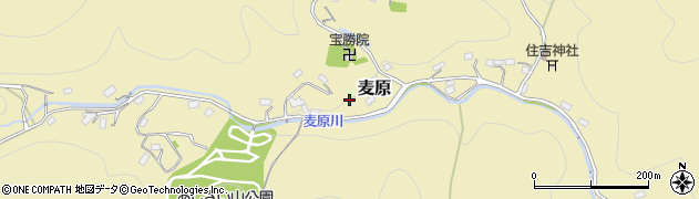 埼玉県越生町（入間郡）麦原周辺の地図