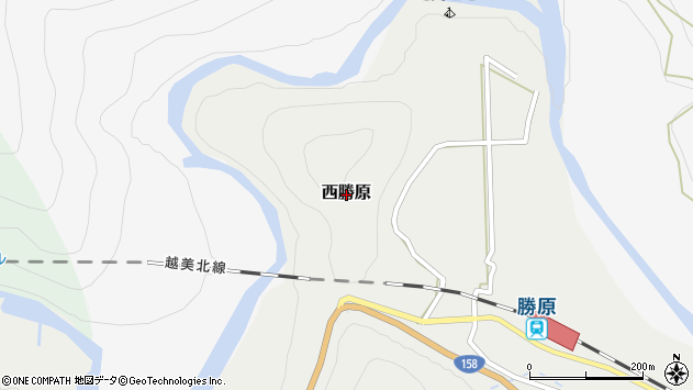 〒912-0155 福井県大野市西勝原の地図