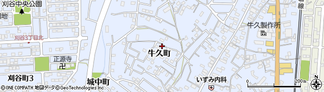 茨城県牛久市牛久町3077周辺の地図