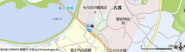 茨城県稲敷市柏木古渡周辺の地図