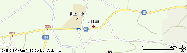 川上郵便局周辺の地図