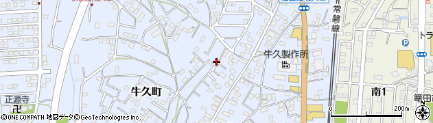 茨城県牛久市牛久町3188周辺の地図