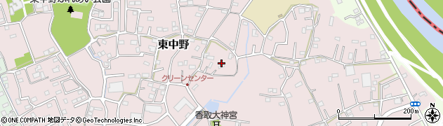 埼玉県春日部市東中野725周辺の地図
