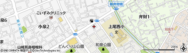 ゲオ上尾小泉店周辺の地図