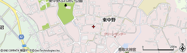 埼玉県春日部市東中野812周辺の地図