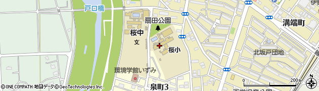 坂戸市立桜小学校周辺の地図