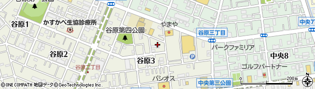埼玉県春日部市谷原3丁目6周辺の地図