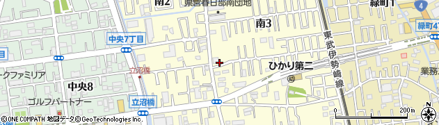 埼玉県春日部市南周辺の地図