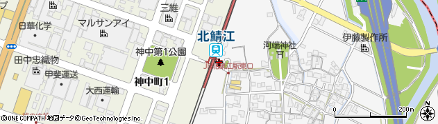 北鯖江駅周辺の地図