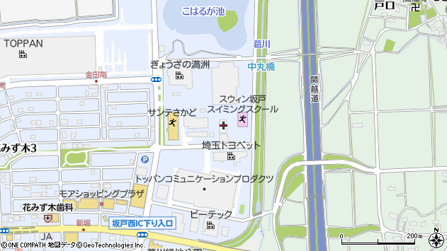 〒350-0269 埼玉県坂戸市にっさい花みず木の地図