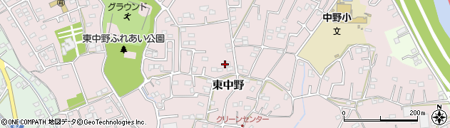 埼玉県春日部市東中野1468周辺の地図