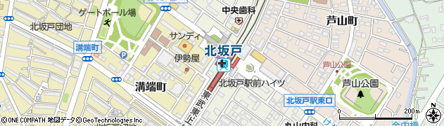 埼玉県坂戸市周辺の地図