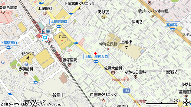 〒362-0035 埼玉県上尾市仲町の地図