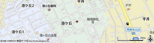 茨城県鹿嶋市港ケ丘周辺の地図