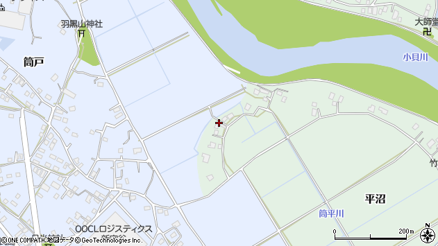 〒300-2434 茨城県つくばみらい市平沼の地図