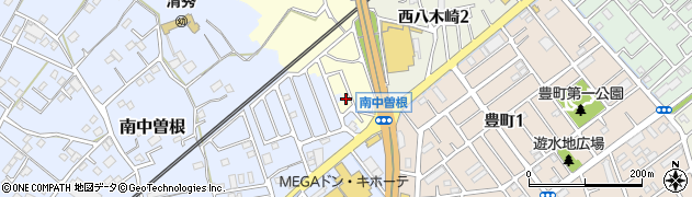 埼玉県春日部市新方袋643-26周辺の地図
