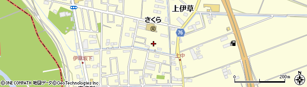 上伊草公園周辺の地図