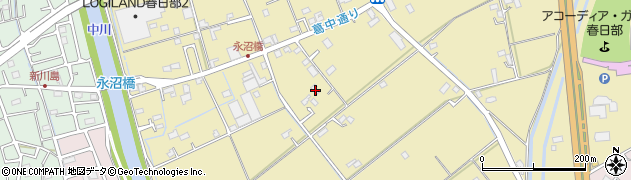 埼玉県春日部市永沼1617周辺の地図