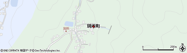 福井県鯖江市別所町周辺の地図
