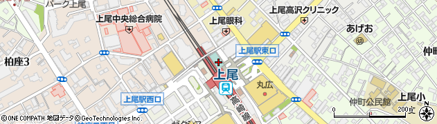海鮮居酒屋 はなの舞 上尾駅東口店周辺の地図