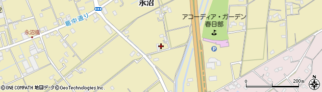 埼玉県春日部市永沼1149周辺の地図