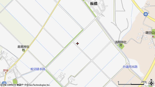〒300-2307 茨城県つくばみらい市板橋の地図